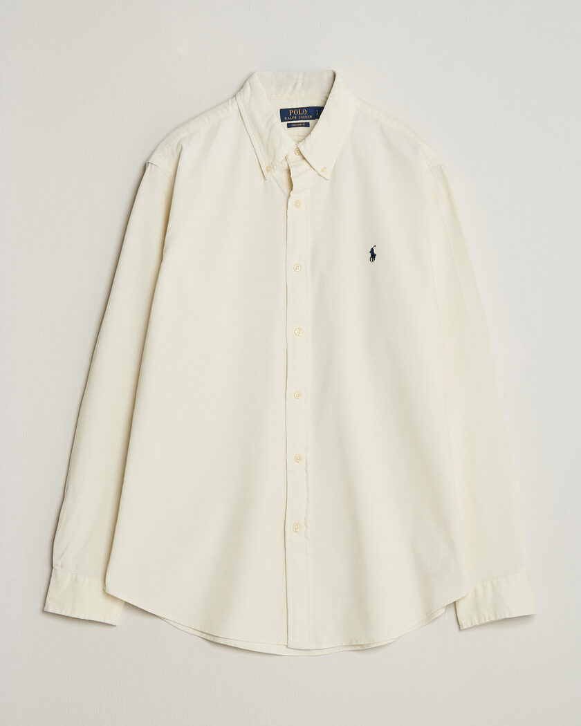 Polo Ralph Lauren Custom Fit BD Corduroy Shirt Clubhouse Cream – Blanco