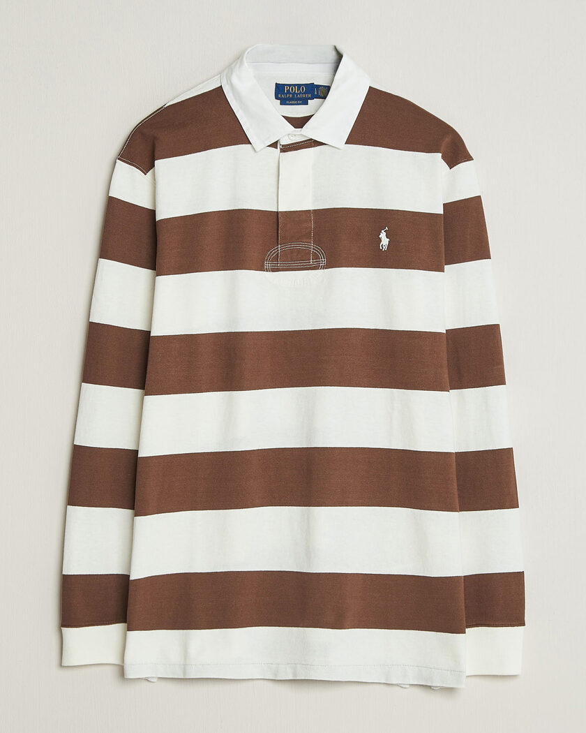 Polo Ralph Lauren Striped Jersey Rugger Cream/Brown – Multicolor