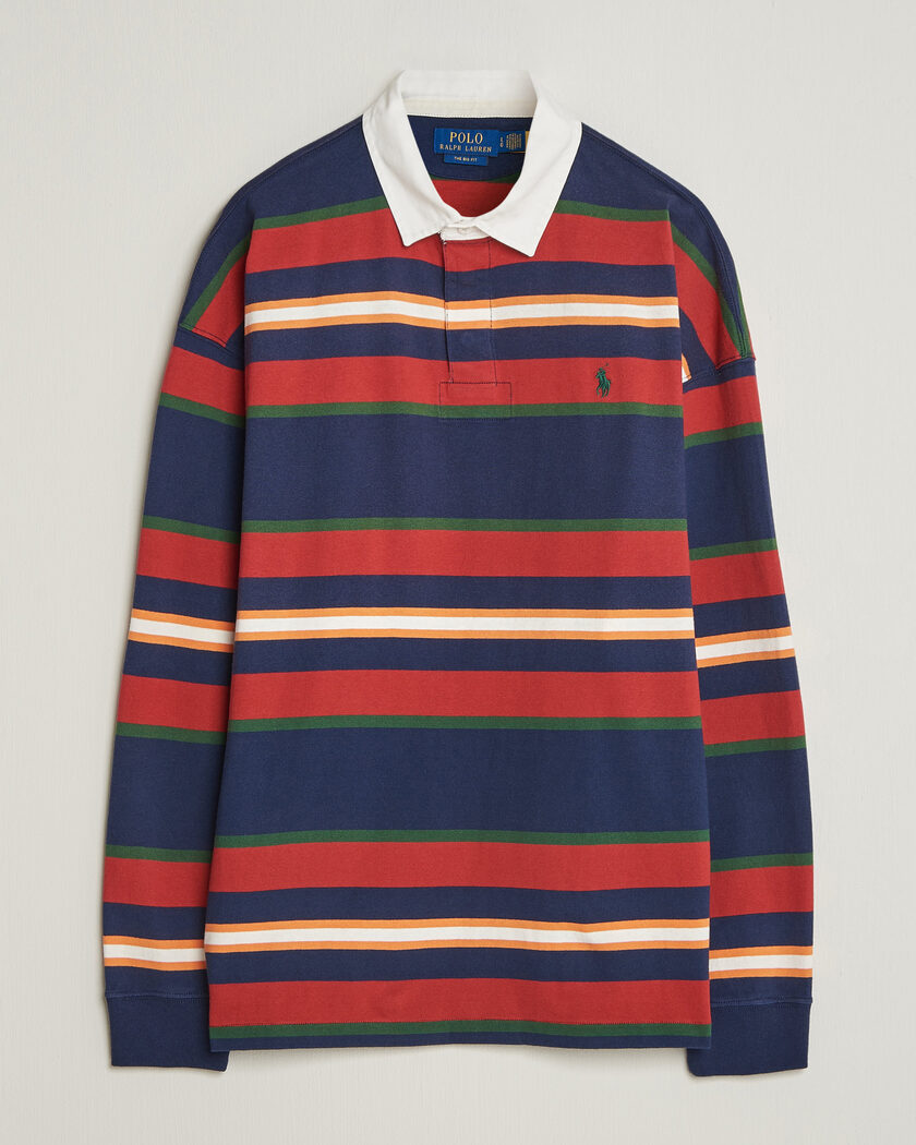 Polo Ralph Lauren Knitted Rugby Pullover Newport Navy Multi – Multicolor