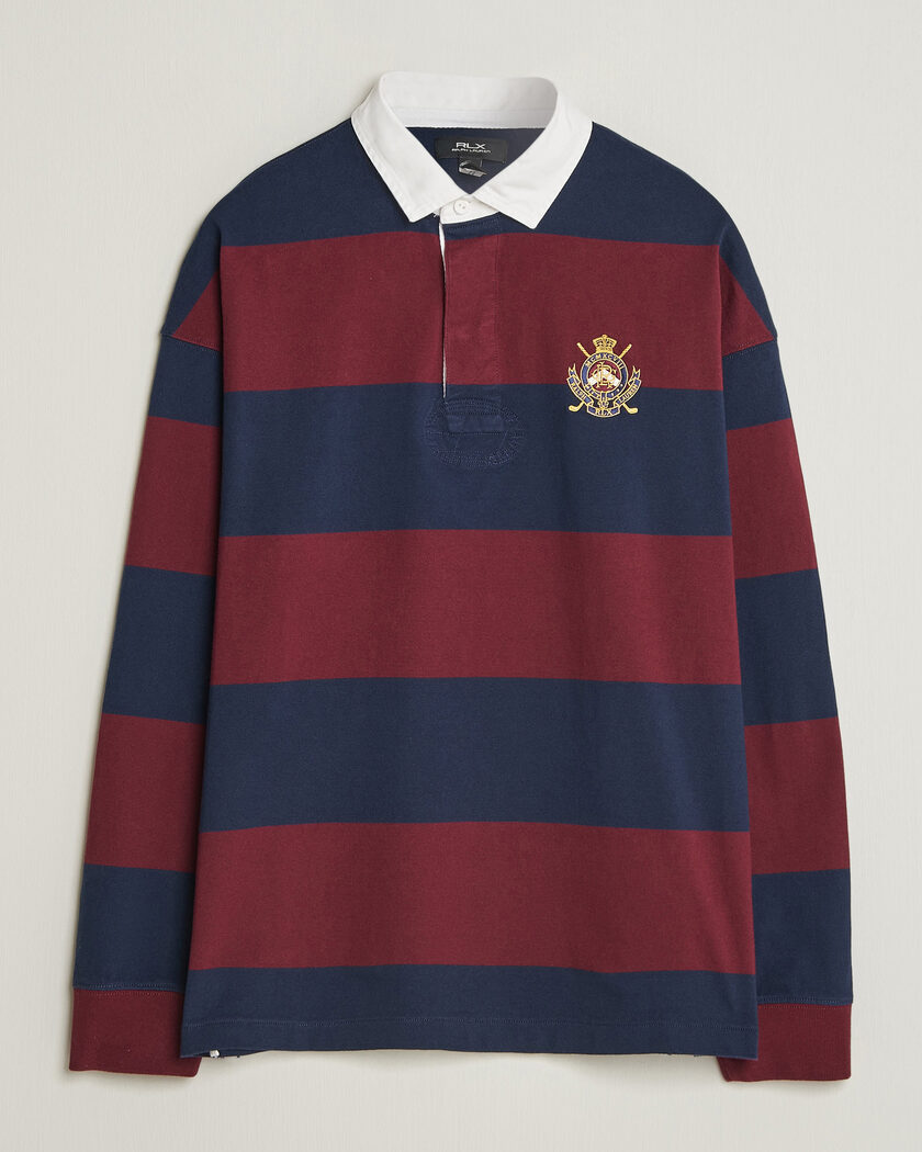 RLX Ralph Lauren Polo Ralph Lauren Rugby Long Sleeve Jersey Polo Classic Wine/Navy – Multicolor