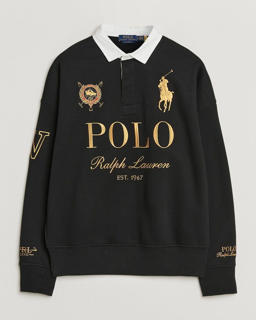 Polo Ralph Lauren Magic Fleece Printed Sweatshirt Polo Black – Negro