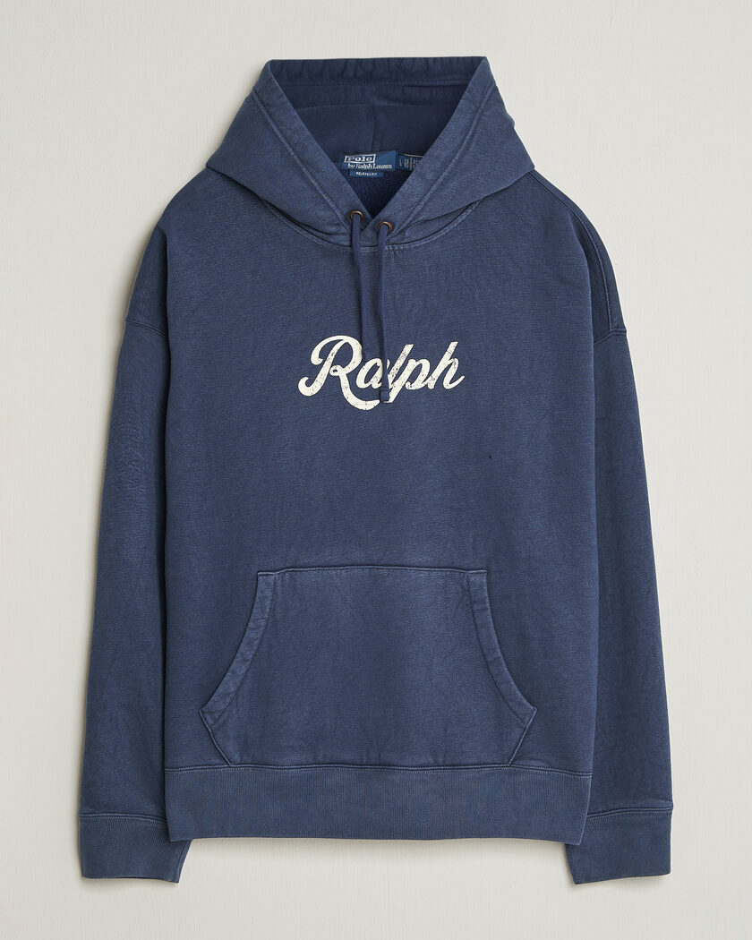 Polo Ralph Lauren Vintage Fleece Logo Hoodie Dark Cobalt – Azul