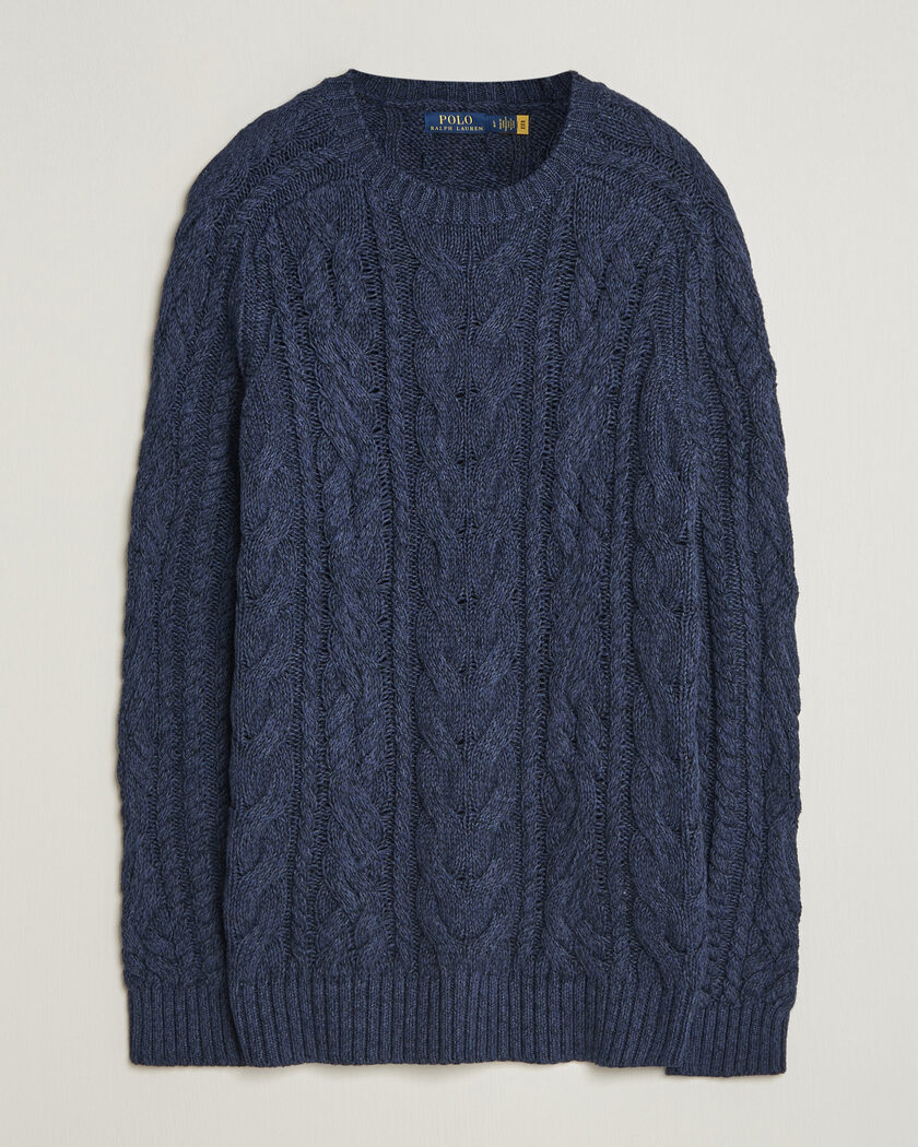 Polo Ralph Lauren Cotton Marl Pullover Navy Combo – Azul