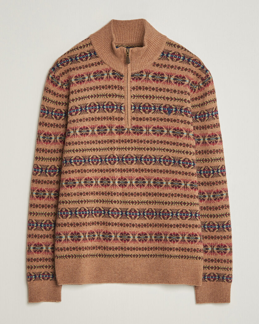 Polo Ralph Lauren Fair Isle Wool Half-Zip Multi Combo – Multicolor