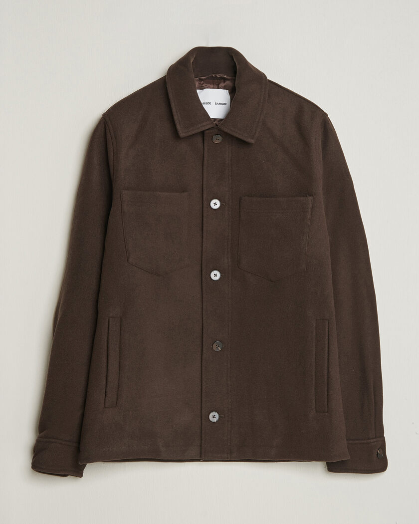 Samsøe Samsøe Pally Padded Shirt Jacket Delicioso – Marrón
