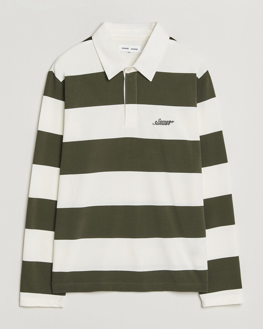 Samsøe Samsøe Kevin Barstriped Rugger Forest Night/White – Multicolor