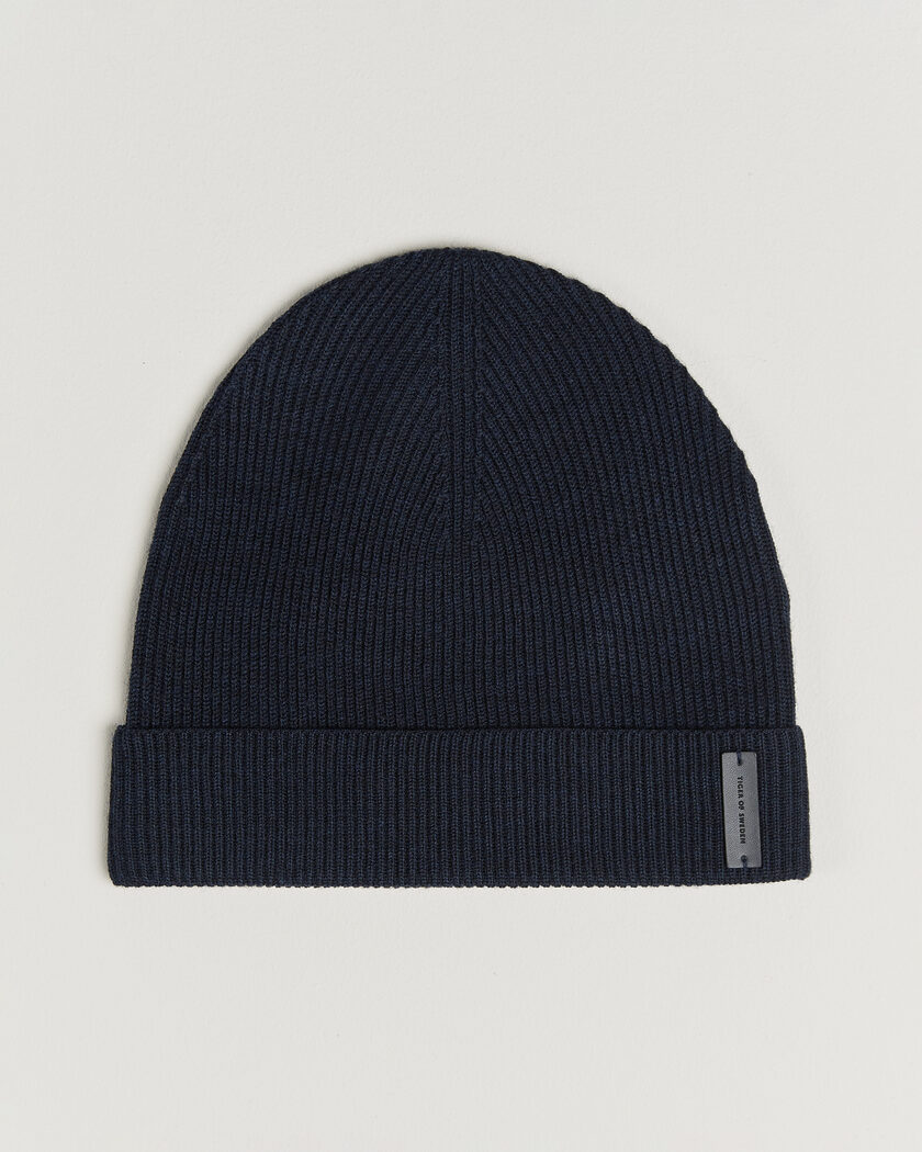 Tiger of Sweden Caldu Wool Beanie Light Ink – Azul