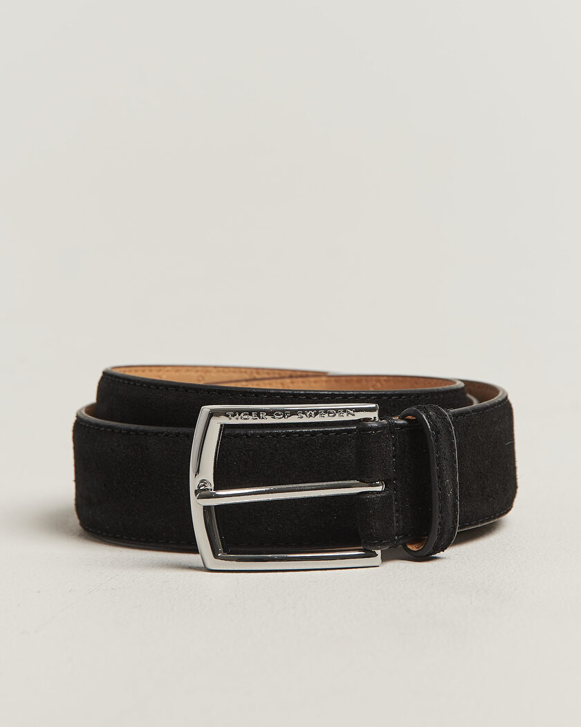 Crockett & Jones Belt 3,2 cm Black Calf en CareOfCarl.es
