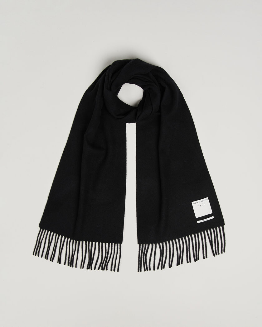  Tiger of Sweden Sylan Wool Scarf Black – Negro