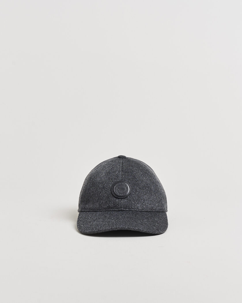 Tiger of Sweden Hent Wool/Cashmere Cap Dark Grey Melange – Gris
