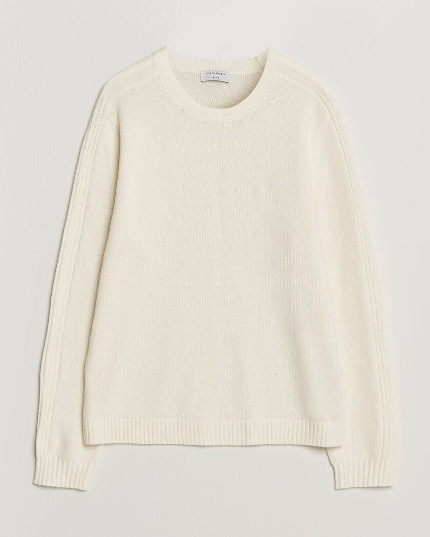Tiger of Sweden Wilfred Wool/Cashmere Sweater Porcelain Cream – Blanco