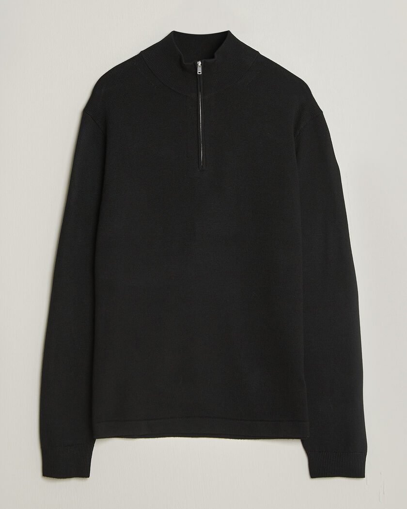 Tiger of Sweden Travis Wool Half Zip Black – Negro