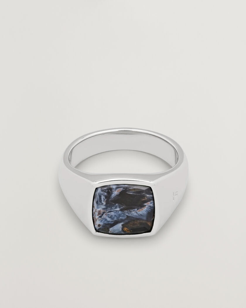 Tom Wood Key Pietersite Ring Silver – Plata