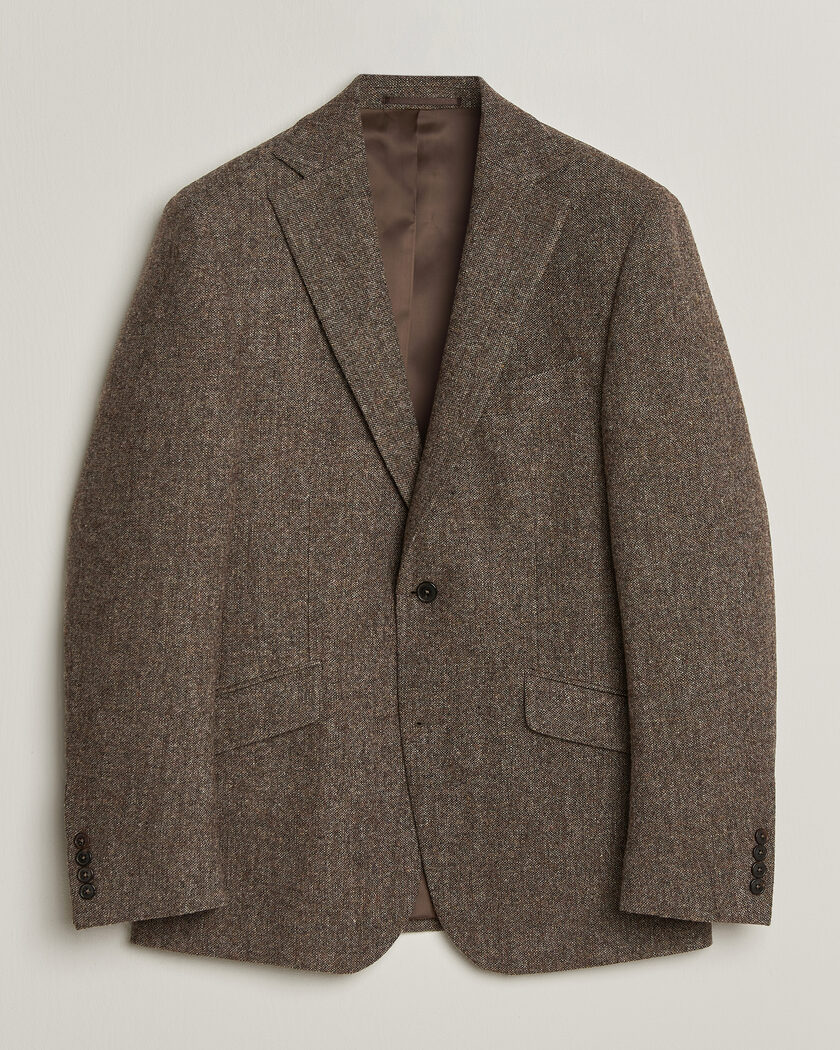  Walker Slater Edward Shetland Wool Donegal Blazer Tobacco – Marrón
