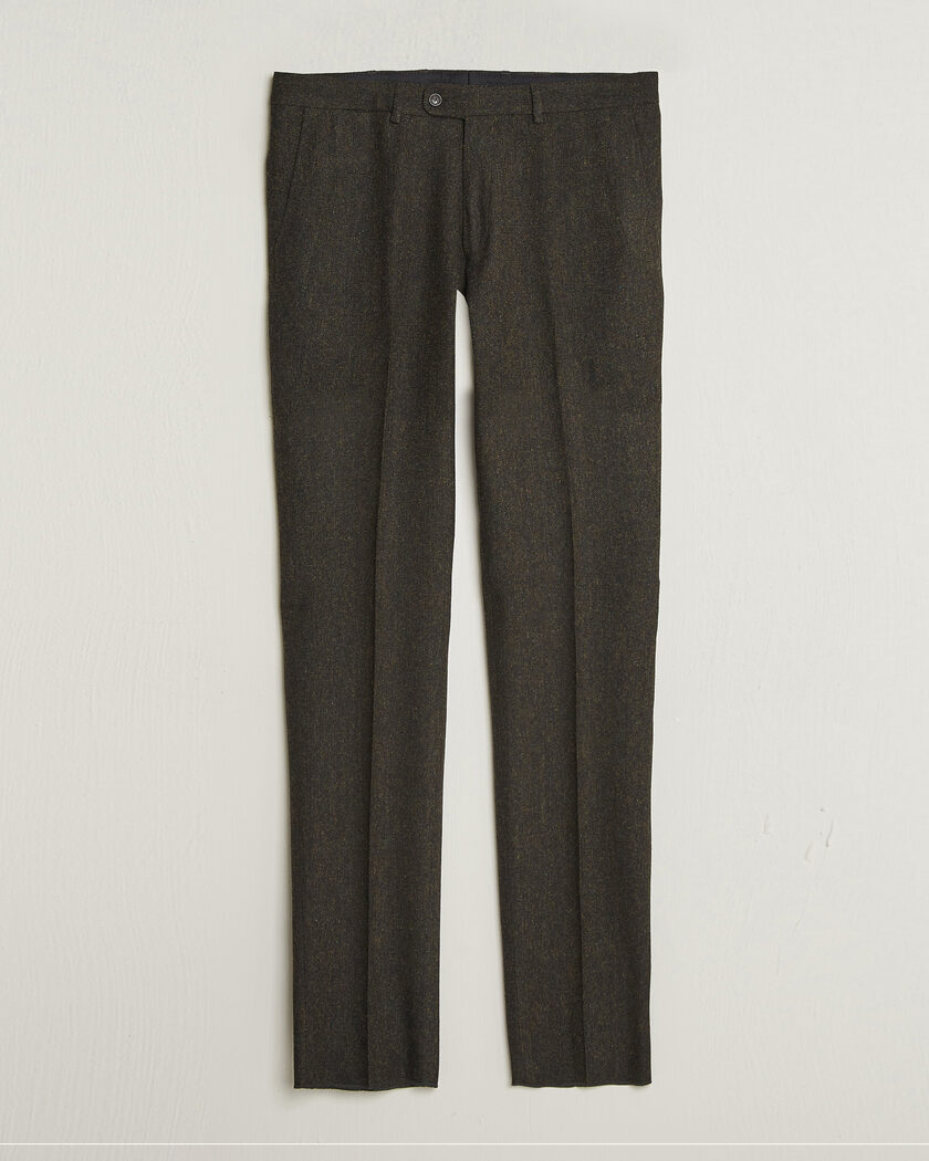 Walker Slater Edward Shetland Wool Donegal Trousers Brown – Marrón