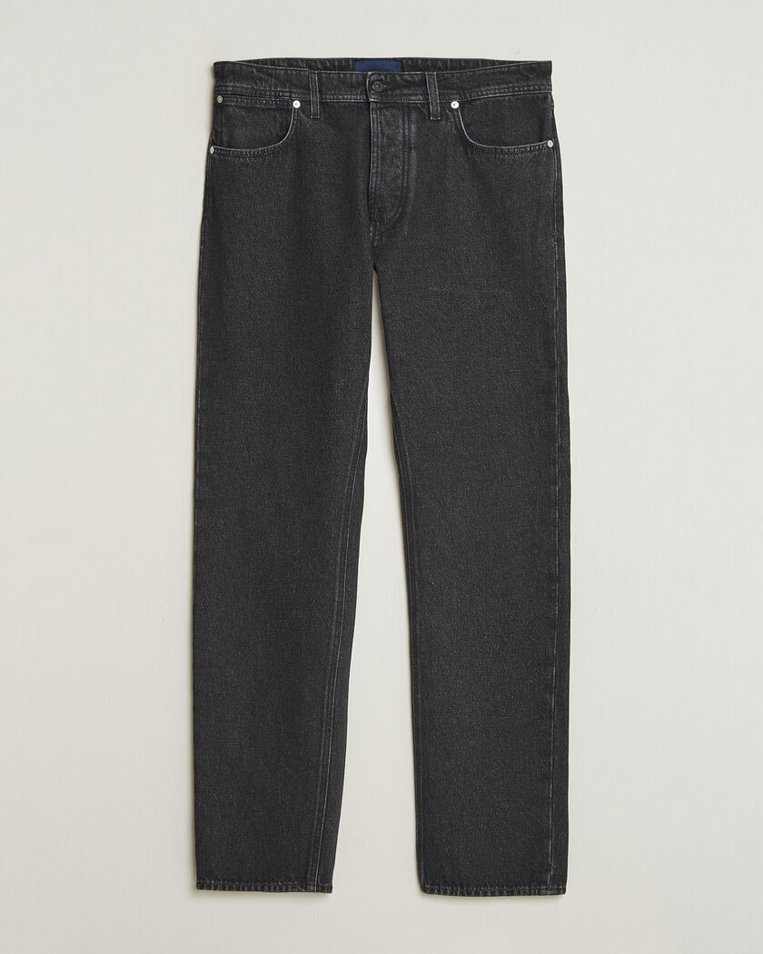 Stone Island Regular Straight Fit Jeans Black Medium Wash – Negro
