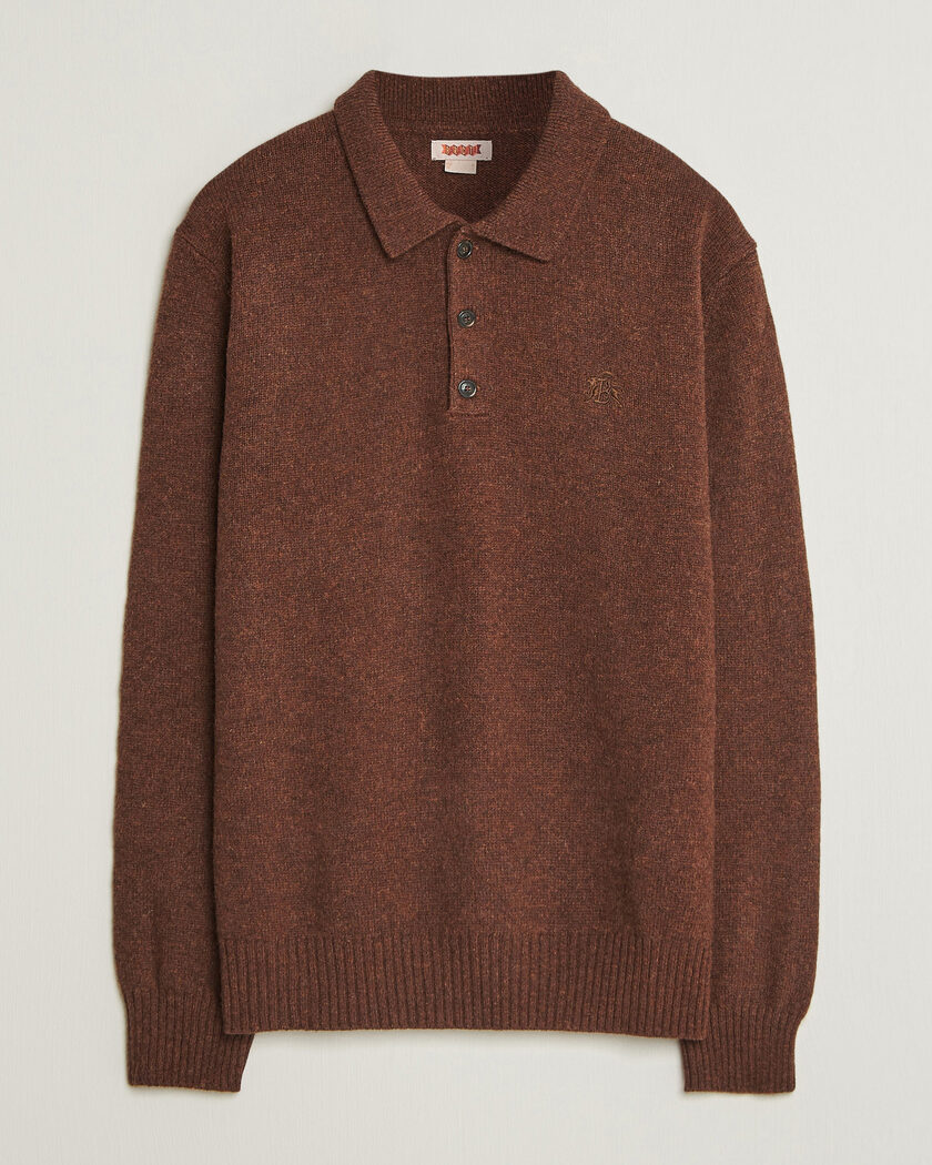 Baracuta Shetland Polo Slate Black – Marrón