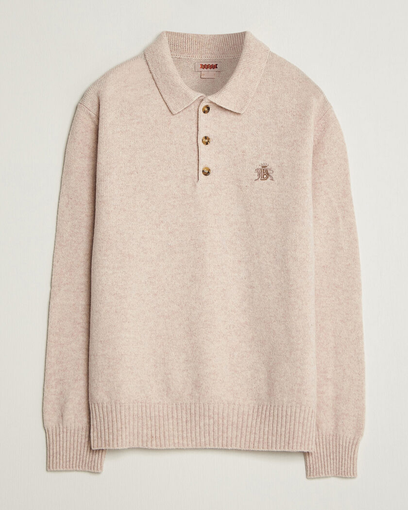 Baracuta Shetland Polo Antique White – Blanco