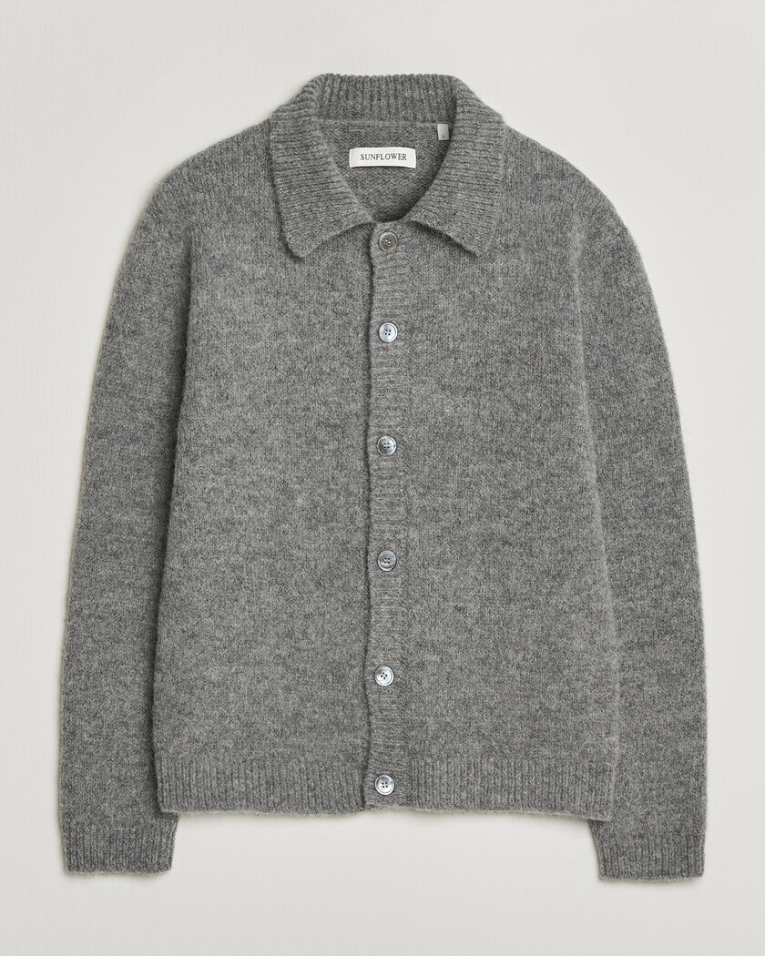 Sunflower Alpacka Cardigan Grey Melange – Gris