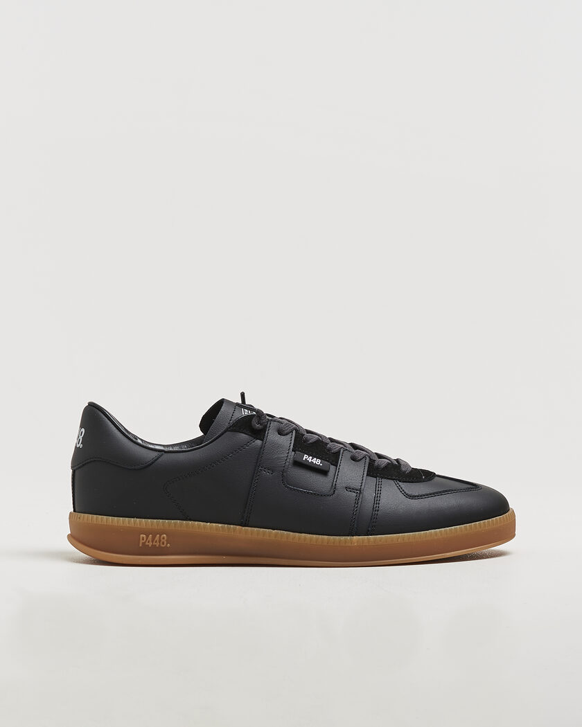 P448 Monza Leather/Suede Sneaker Black – Negro