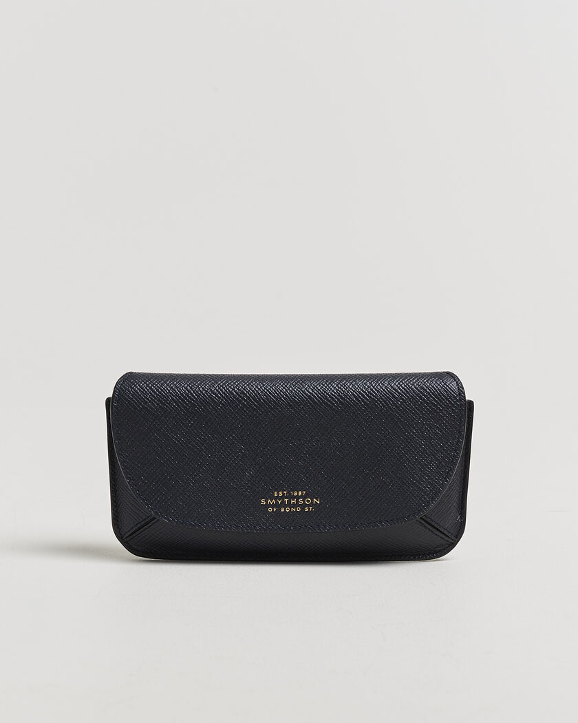 Smythson Panama Hard Sunglasses Case Navy – Azul