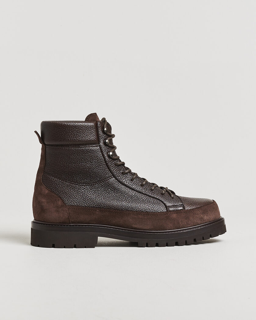 Brunello Cucinelli Lace Up Boots Dark Brown – Marrón