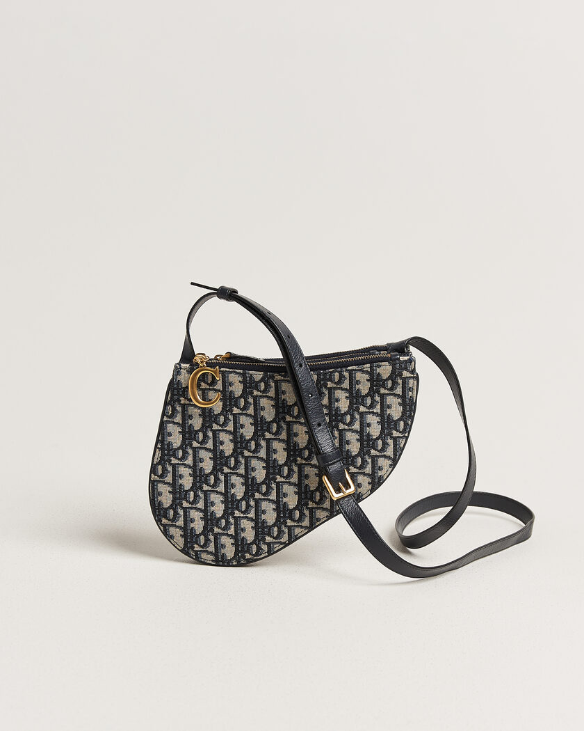 Dior Pre-Owned Saddle Oblique Rodeo Trio Pouch Blue – Azul