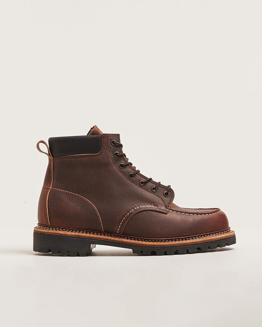 Red Wing Shoes Norway Moc Toe Boot Copper Rough/Though Leather – Marrón