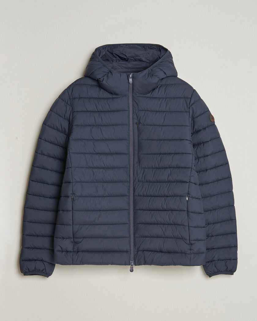 Save The Duck Juncus Matt Lightweight Hood Jacket Blue Black – Azul