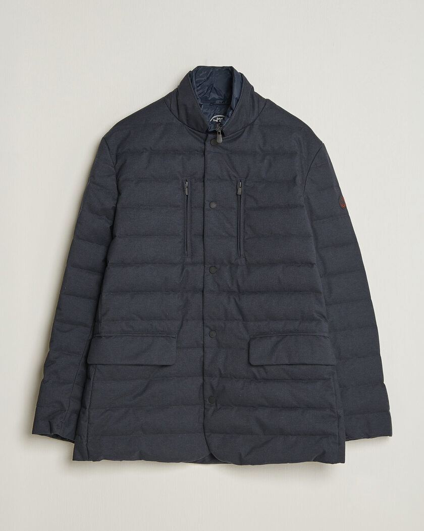 Save The Duck Felipe Padded Flannel Jacket Navy Blue – Azul