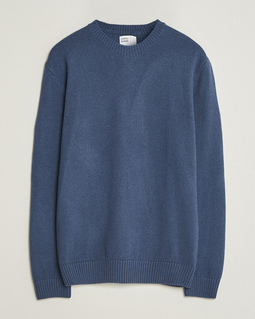 Colorful Standard Classic Merino Wool Crew Neck Petrol Blue – Azul