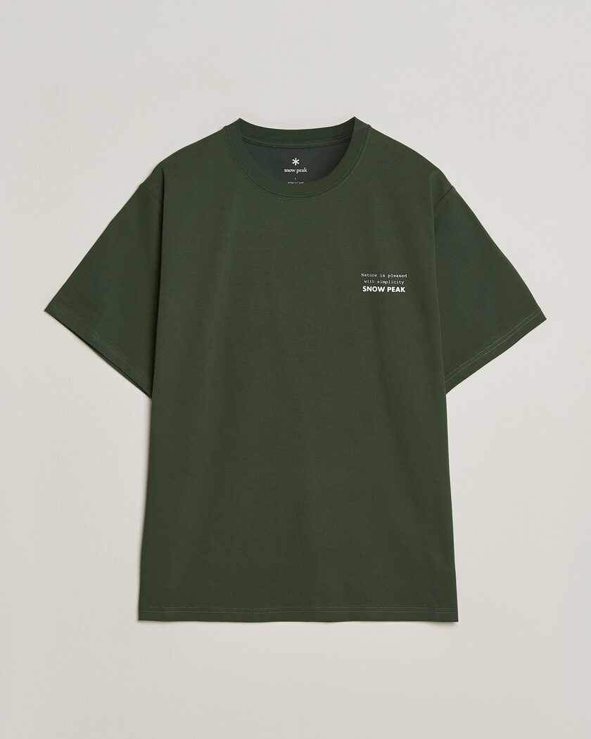 Snow Peak Elemental Balance T-Shirt Dark Green – Verde