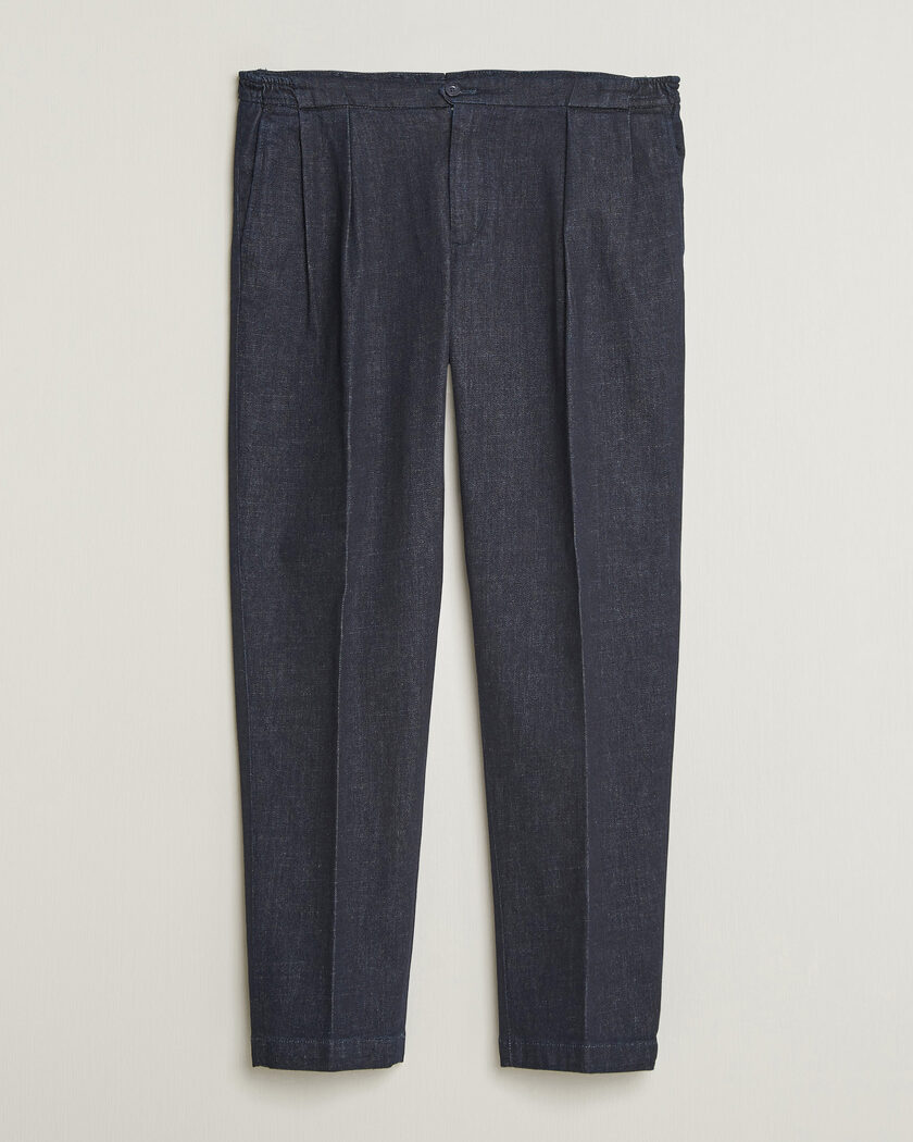 Briglia 1949 Portobello Loose Fit Denim Trousers Dark Blue – Azul