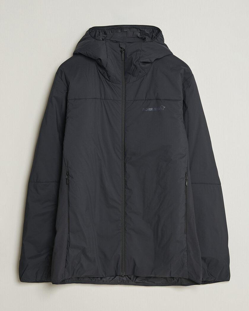 Norrøna Femund Thermo Zip Hood Caviar Black – Negro