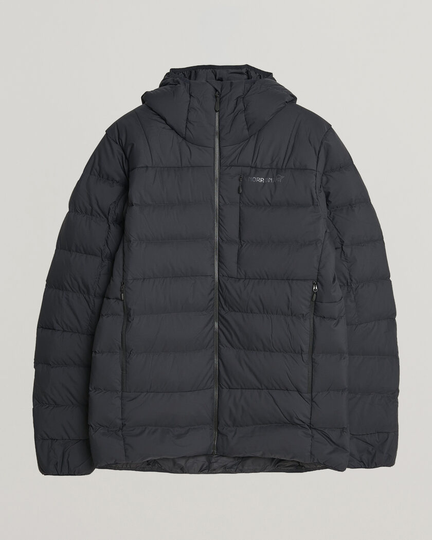 Norrøna Femund Down 700 Zip Hood Caviar Black – Negro