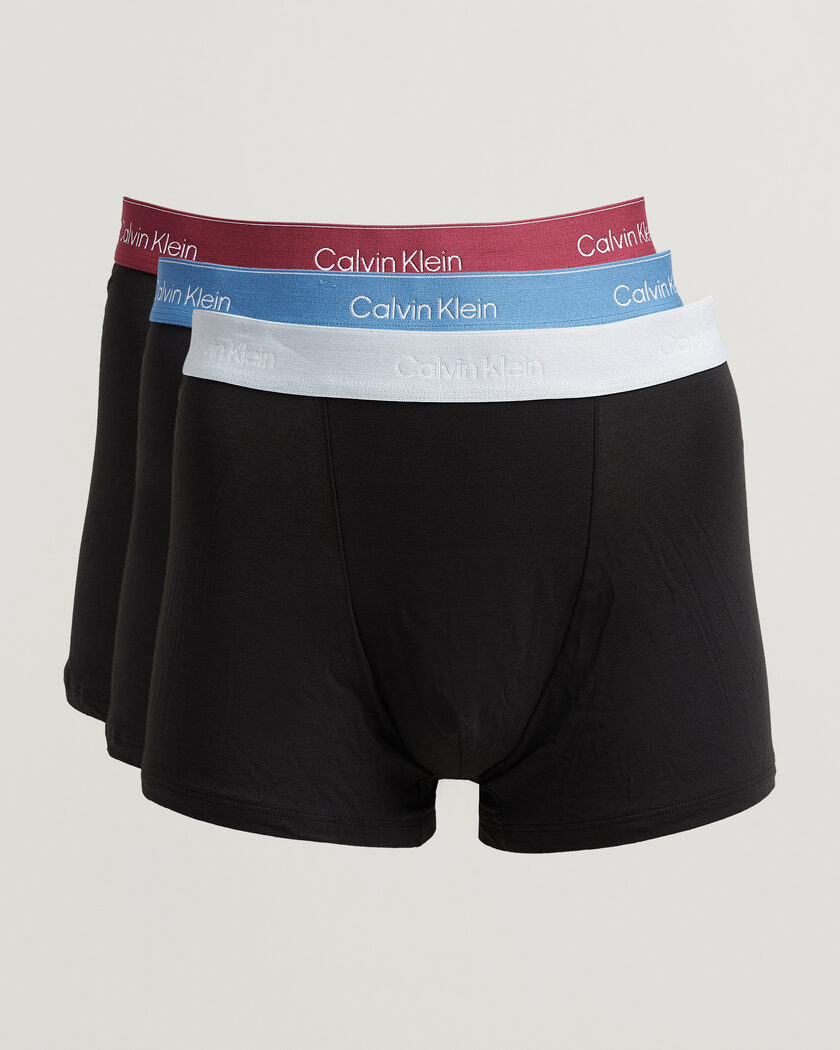 Calvin Klein 3-Pack Icon Cotton Stretch Relaxed Trunk Black – Negro