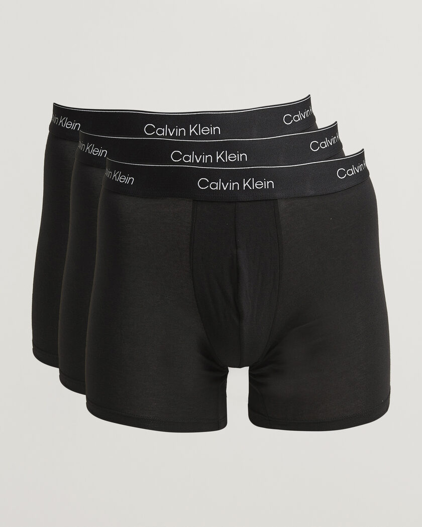 Calvin Klein 3-Pack Icon Cotton Stretch Boxer Brief Black – Negro