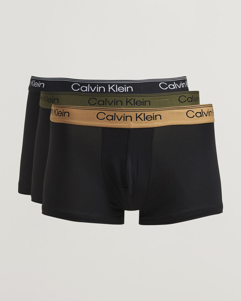 Calvin Klein 3-Pack Micro Stretch Trunk Black – Negro