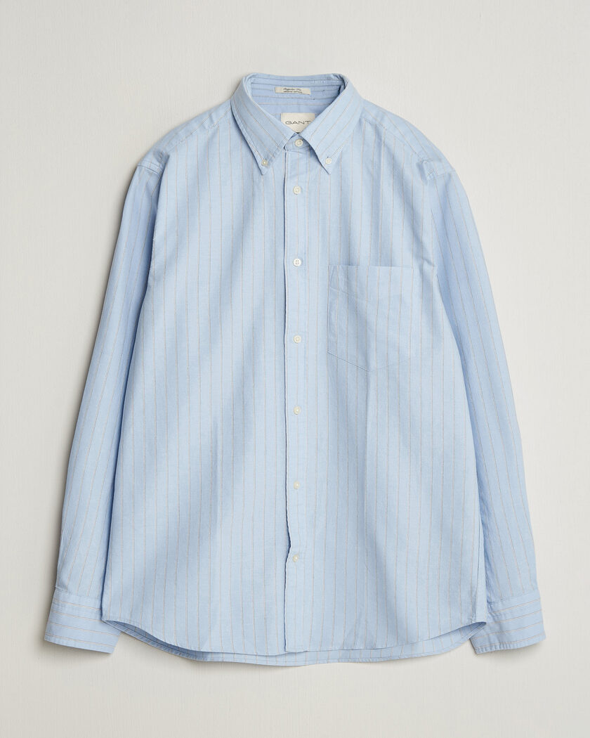 Gant Regular Fit Archive Oxford Striped Shirt Clear Sky – Azul