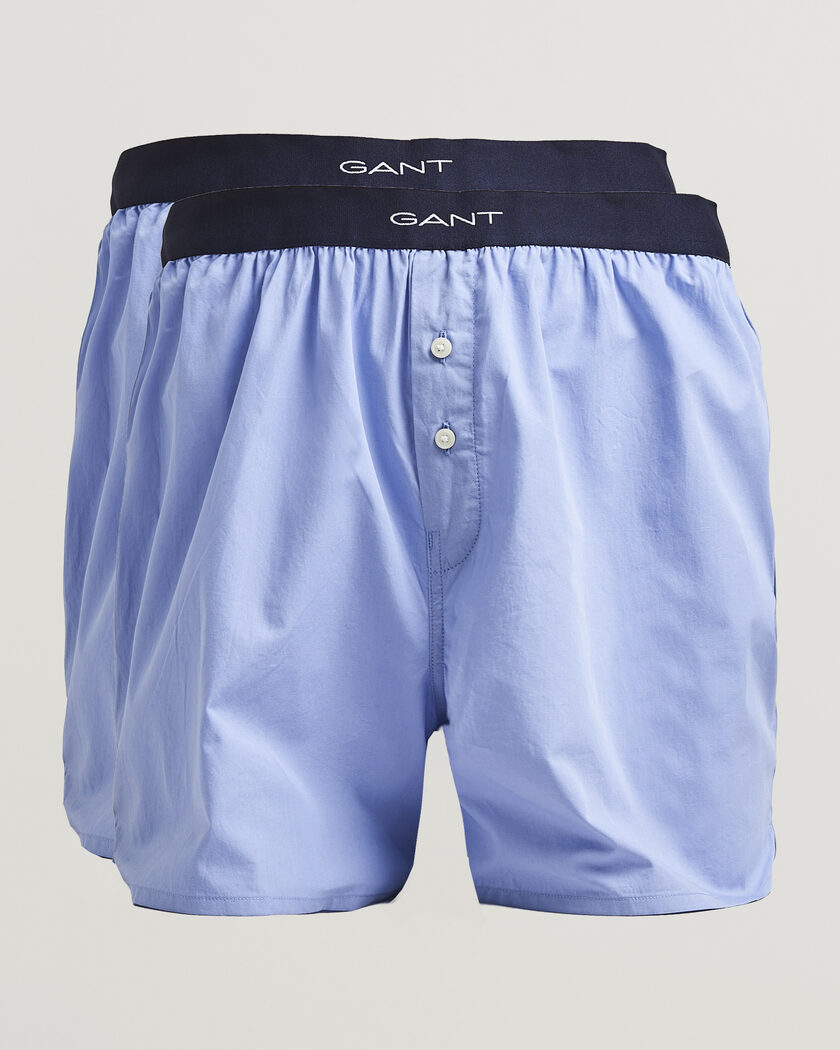 Gant 2-Pack Woven Boxer Shorts Light Blue – Azul