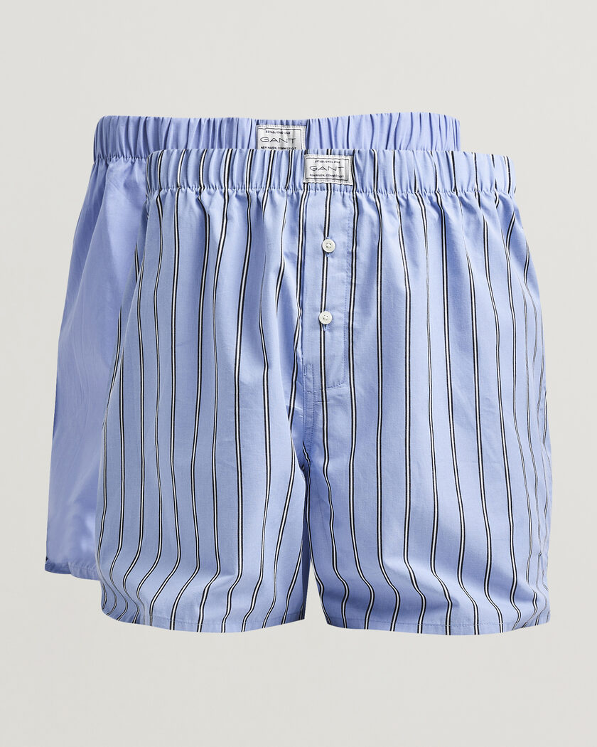 Gant 2-Pack Woven Boxer Shorts Light Blue – Azul