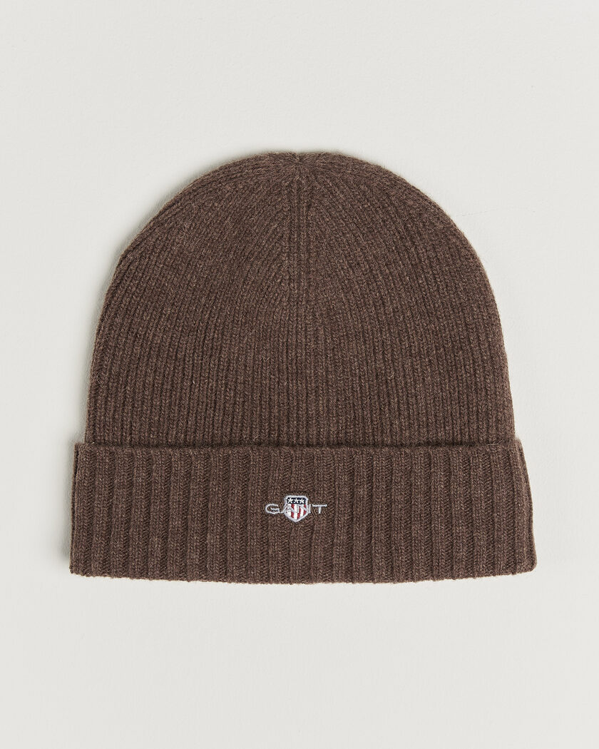 Gant Wool Beanie Shadow Brown – Marrón