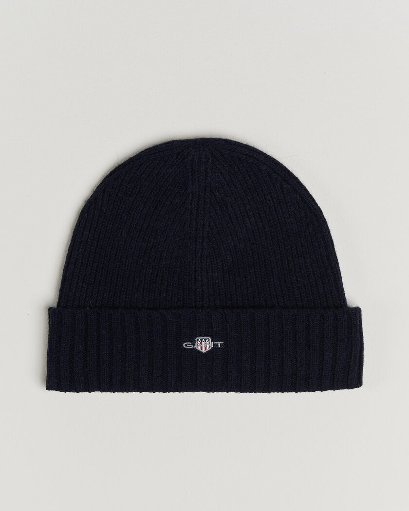 Gant Wool Beanie Marine – Azul