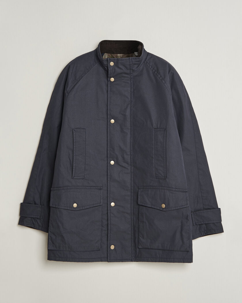 Gant Waxed Double Decker Jacket Evening Blue – Azul