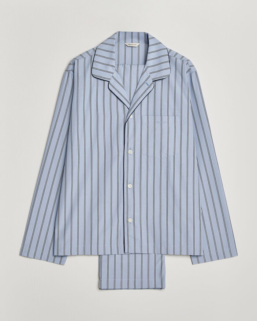 Gant Poplin Striped Pyjama Set Light Blue – Azul