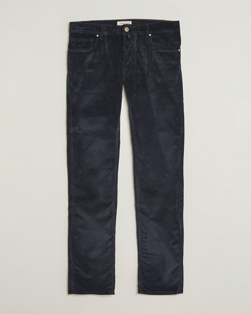 Jacob Cohën Bard 5-Pocket Medium Corduroy Trousers Navy – Azul