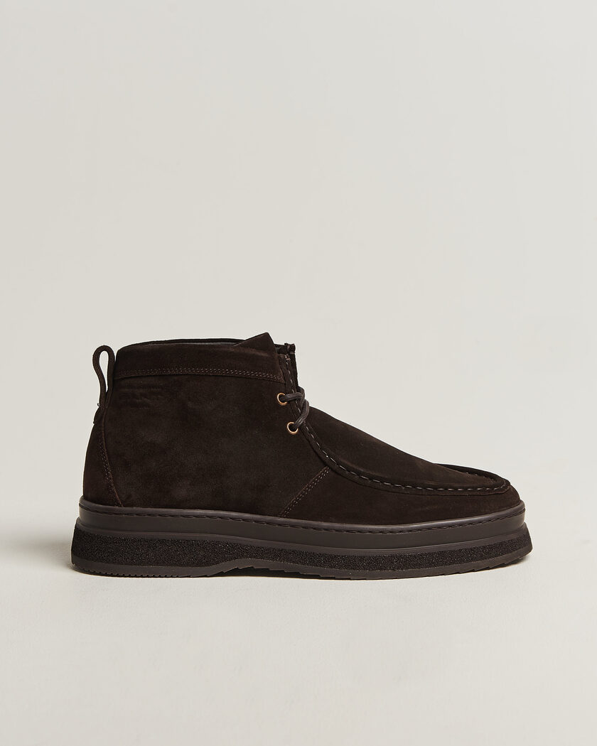 Gant Blistown Shearling Suede Moc Toe Boot Espresso Brown – Marrón