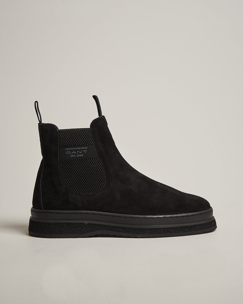 Gant Blistown Shearling Suede Chelsea Boot Black – Negro