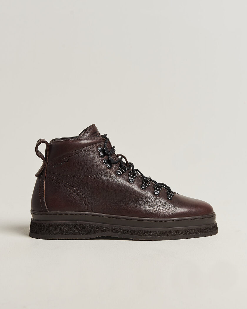Gant Blistown Shearling Leather Boot Dark Brown – Marrón
