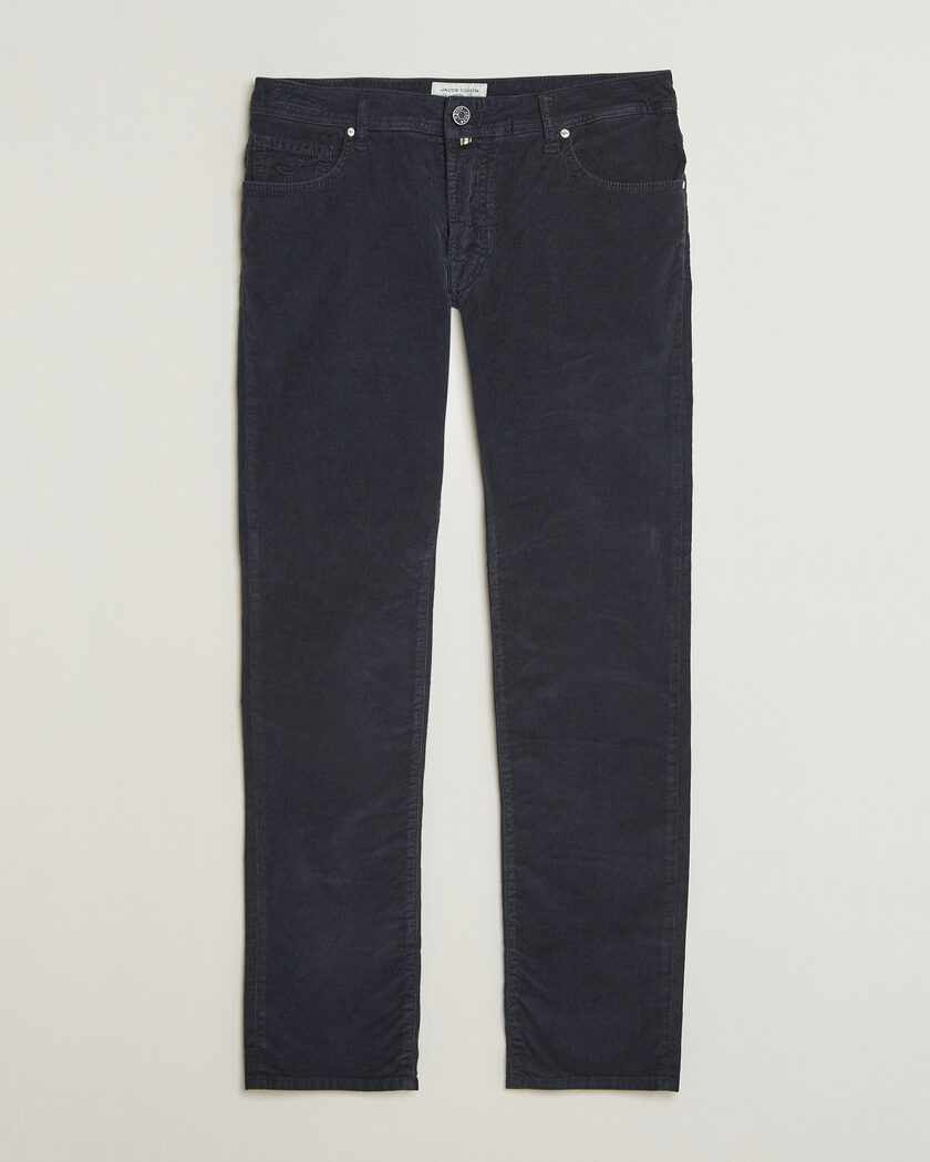 Jacob Cohën Nick Slim Fit Cotton Trousers Navy – Azul